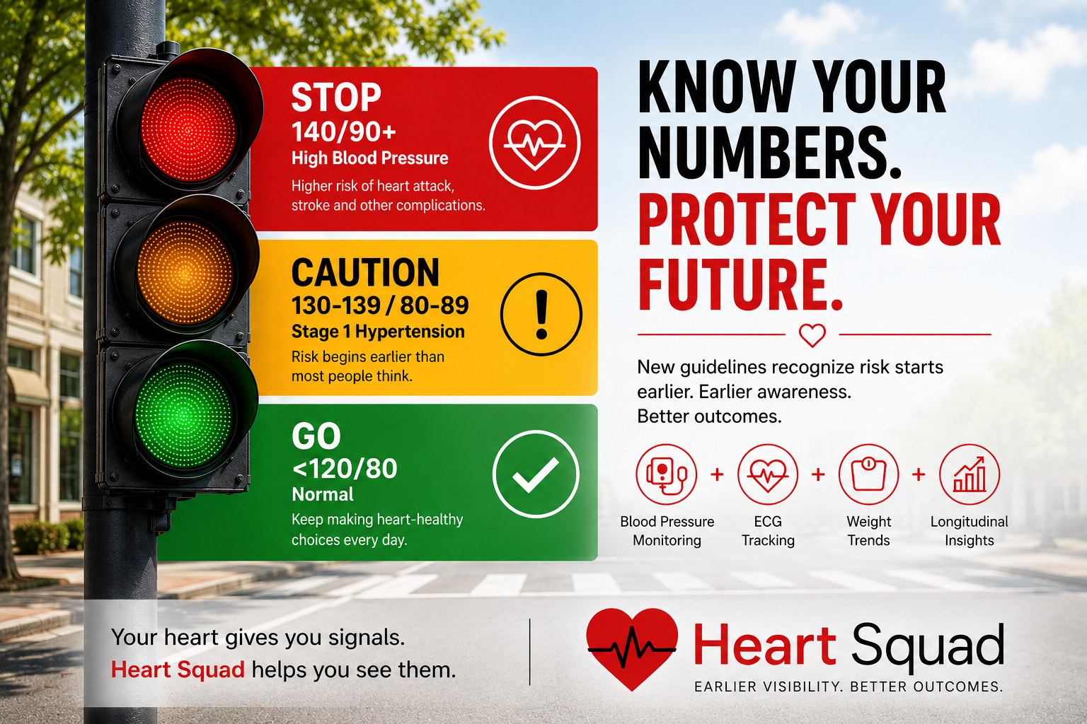 Know your numbers blood pressure guidance from Heart Squad